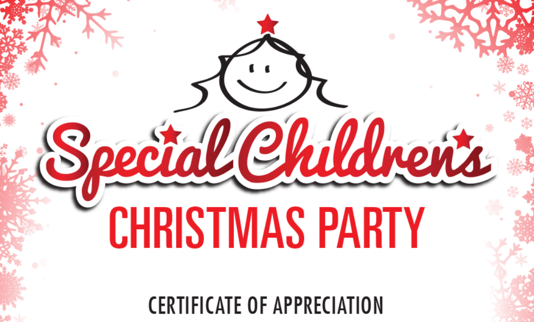 Special Children’s Christmas Party – Supporting our community